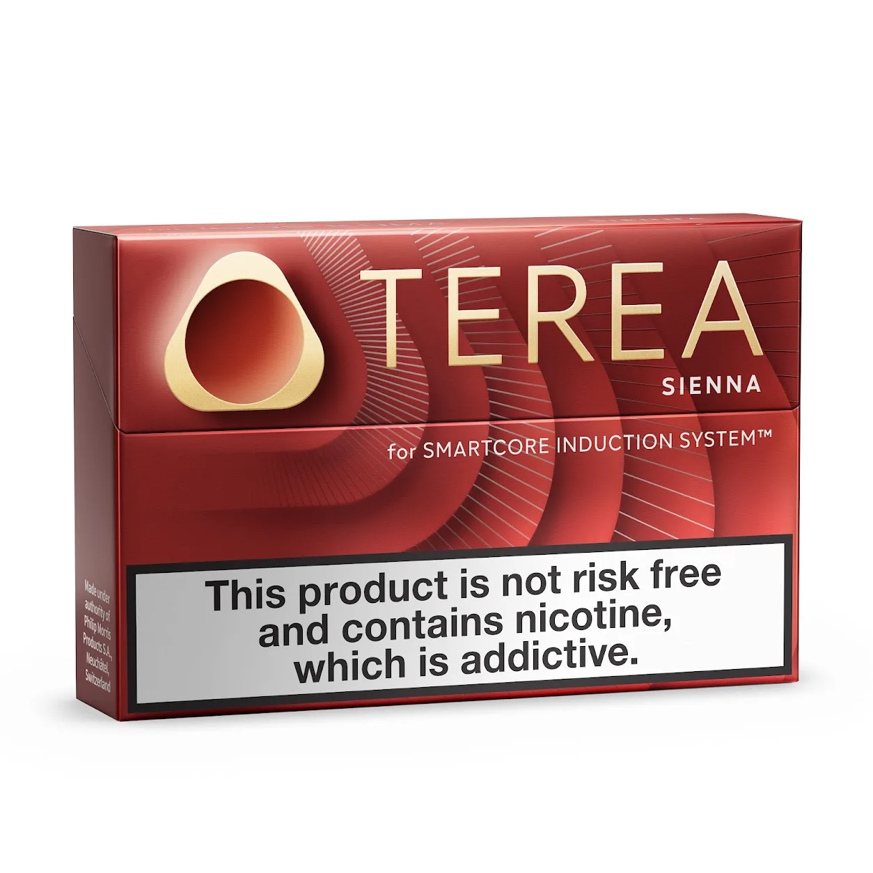 TEREA Sienna pack of 20 heated tobacco sticks on a white background