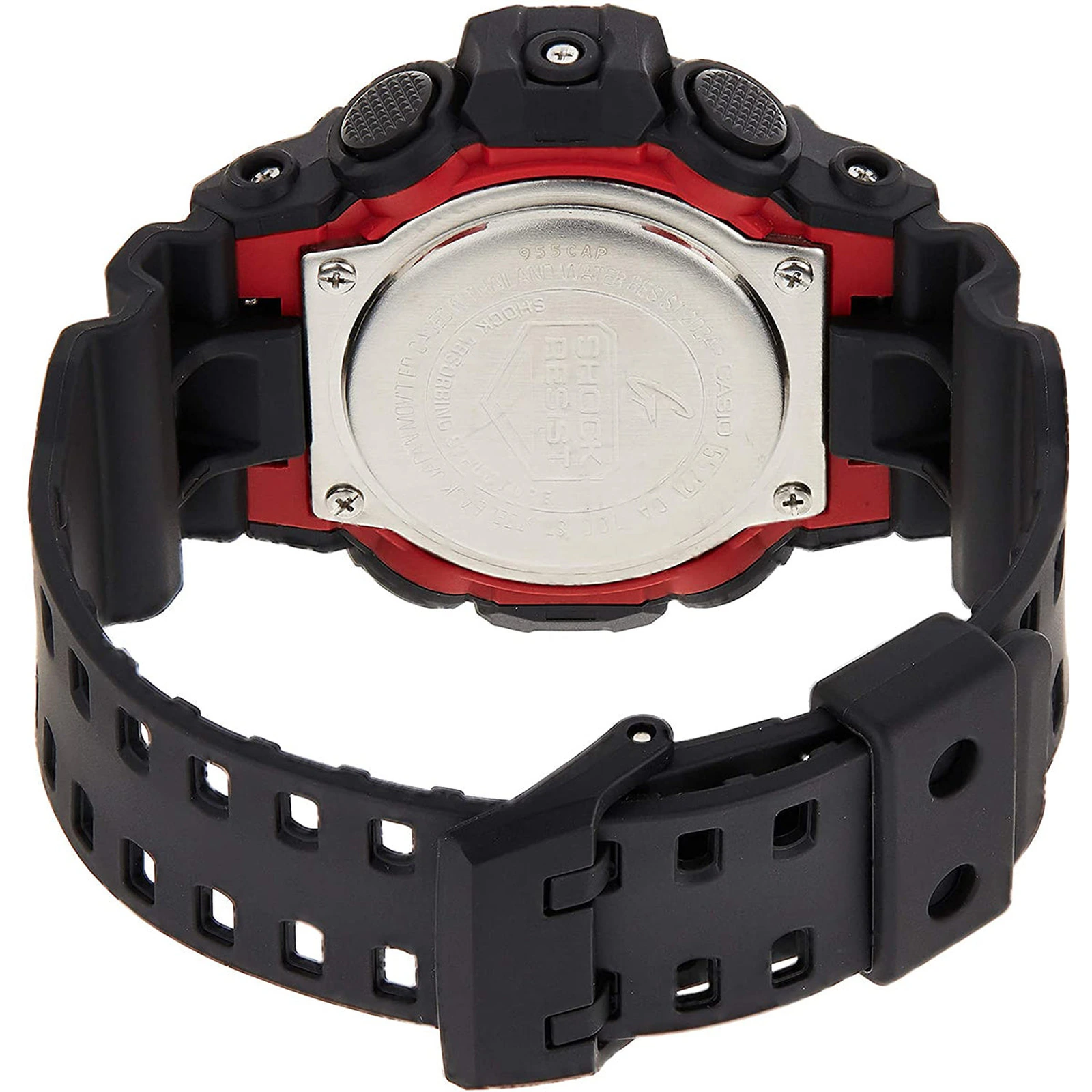 Rear view of Casio G-Shock GA-700SF-1ADR black resin watch