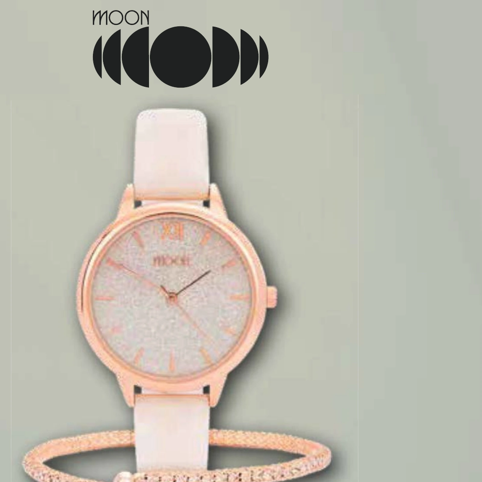 Moon Ice Cream Hazy Days watch and jewellery set on a light background